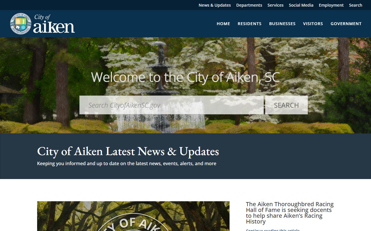Aiken city records and public documents