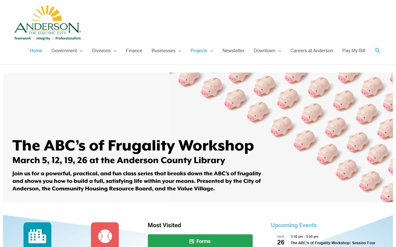 City of Anderson public records access