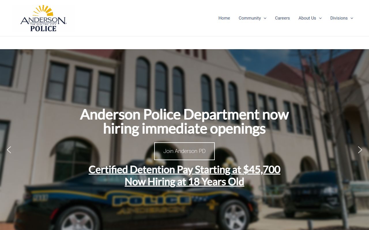 Anderson Police Department public records