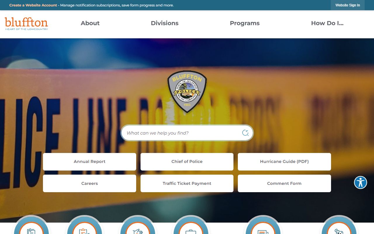 Bluffton Police Department records and reports