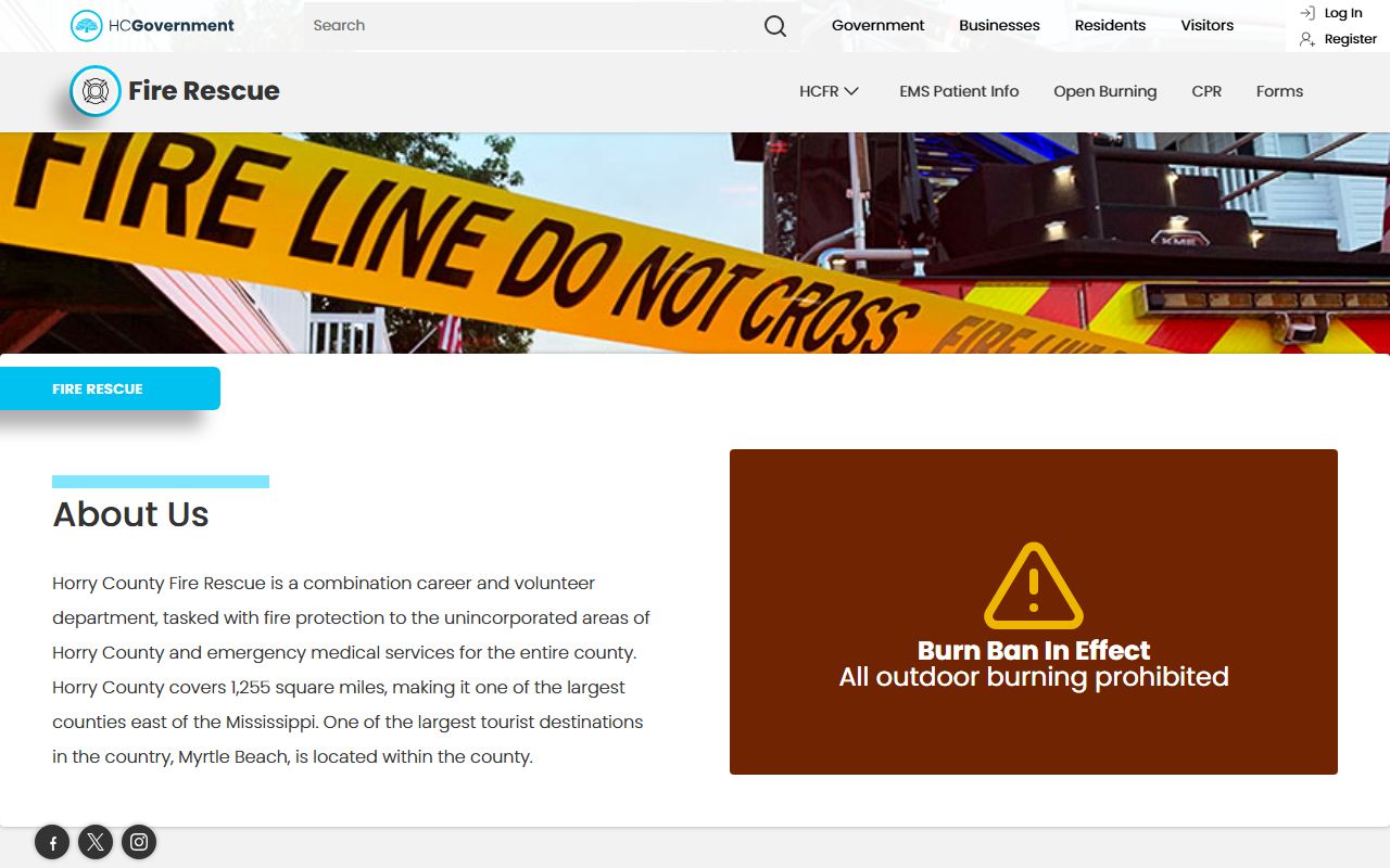 Horry County Fire Rescue serving Carolina Forest community