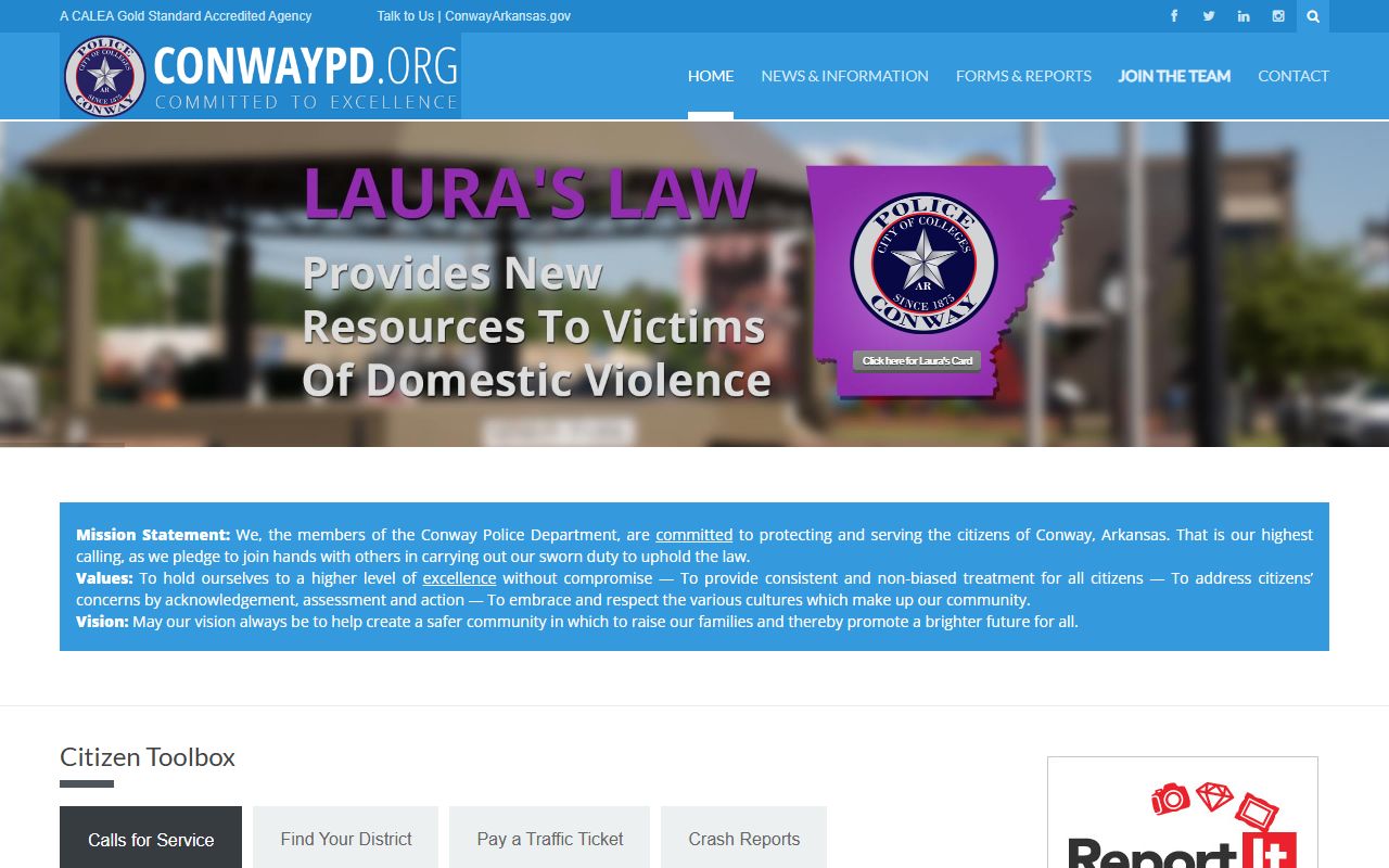 Conway Police Department public records access