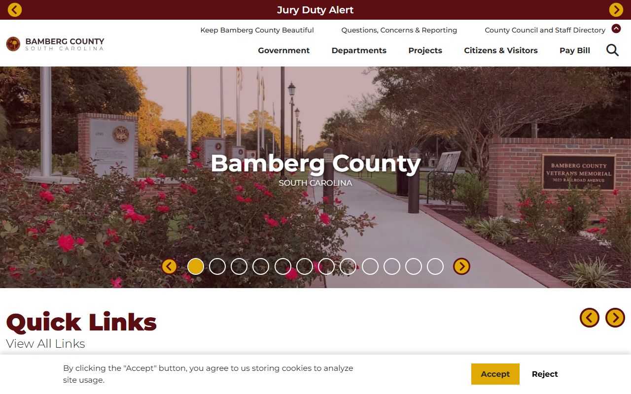 Bamberg County public records combined office