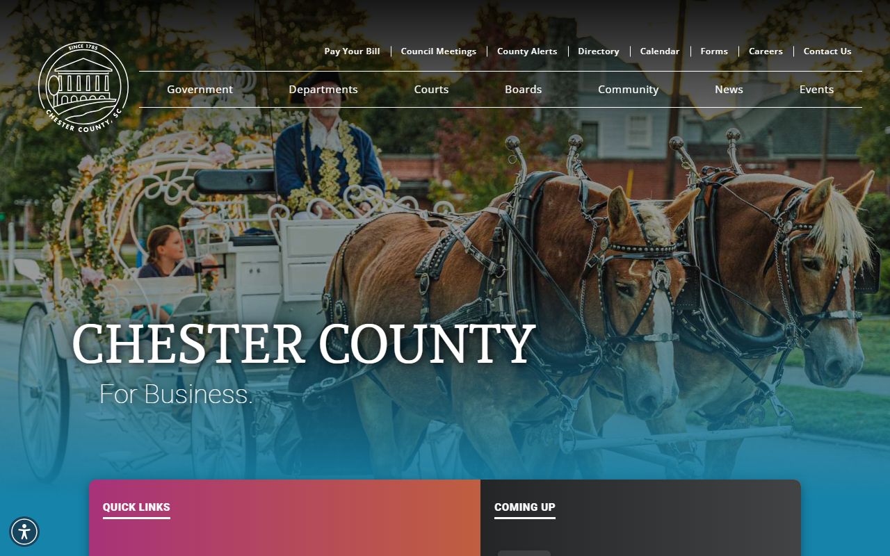Chester County combined clerk register of deeds public records