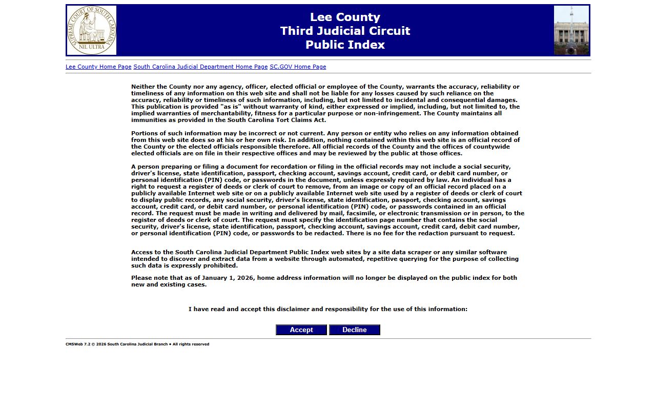 Lee County Clerk of Court combined office public records