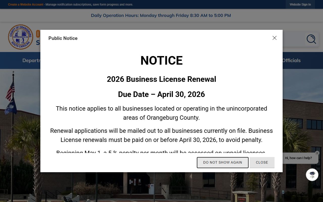 Orangeburg County register of deeds public records