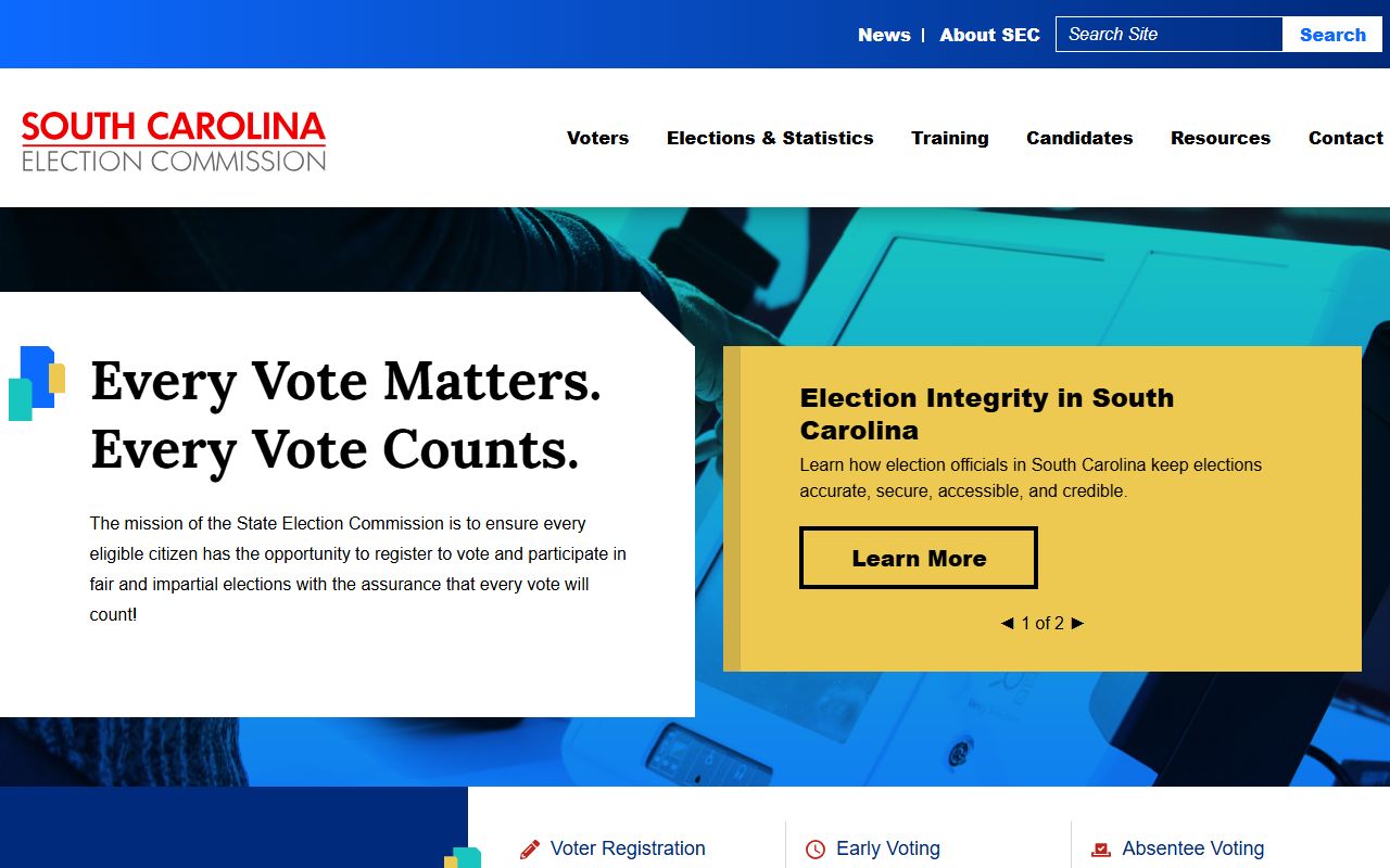 South Carolina public records election commission voter data